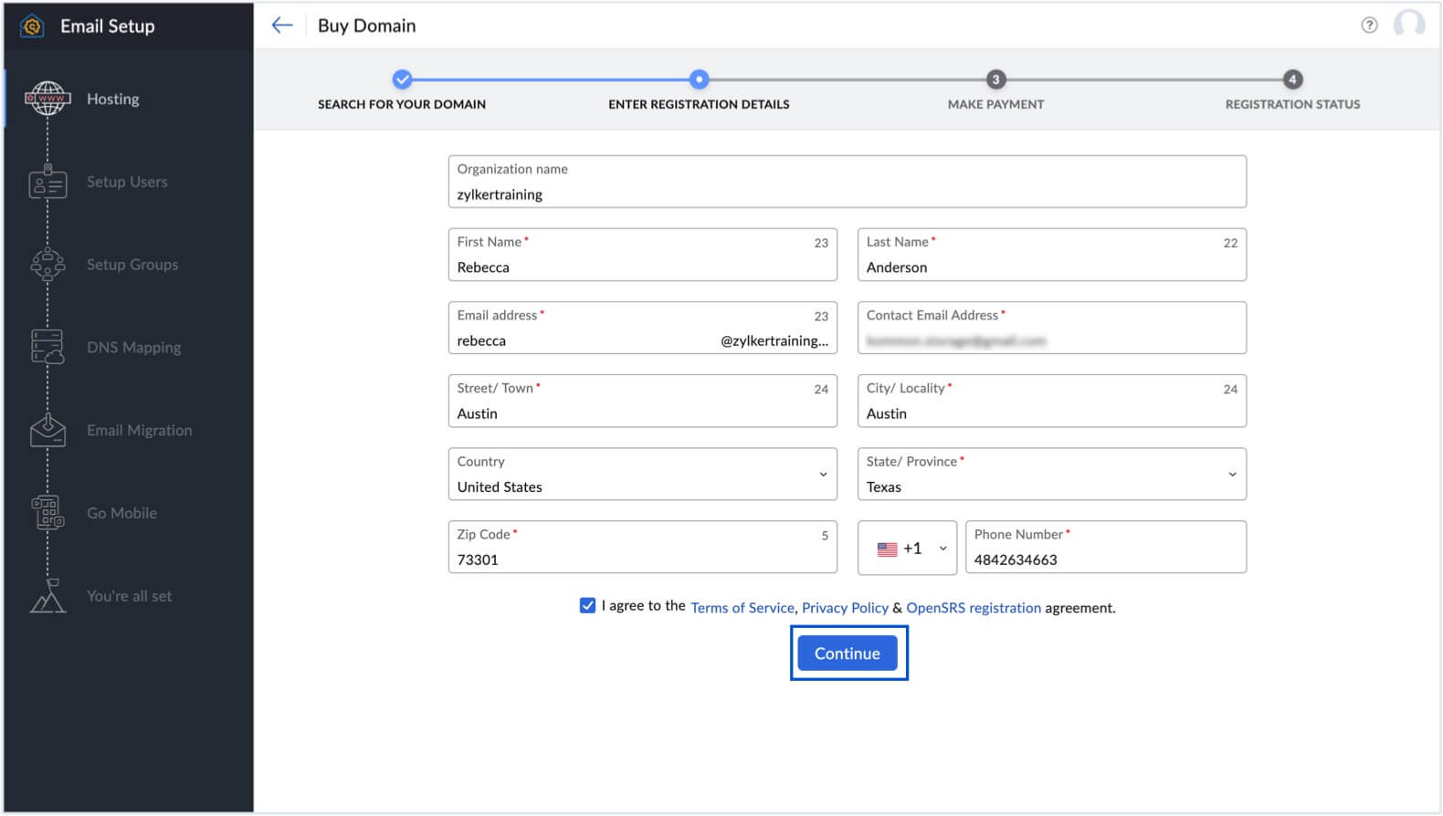 Enter your registration details Enter your registration details