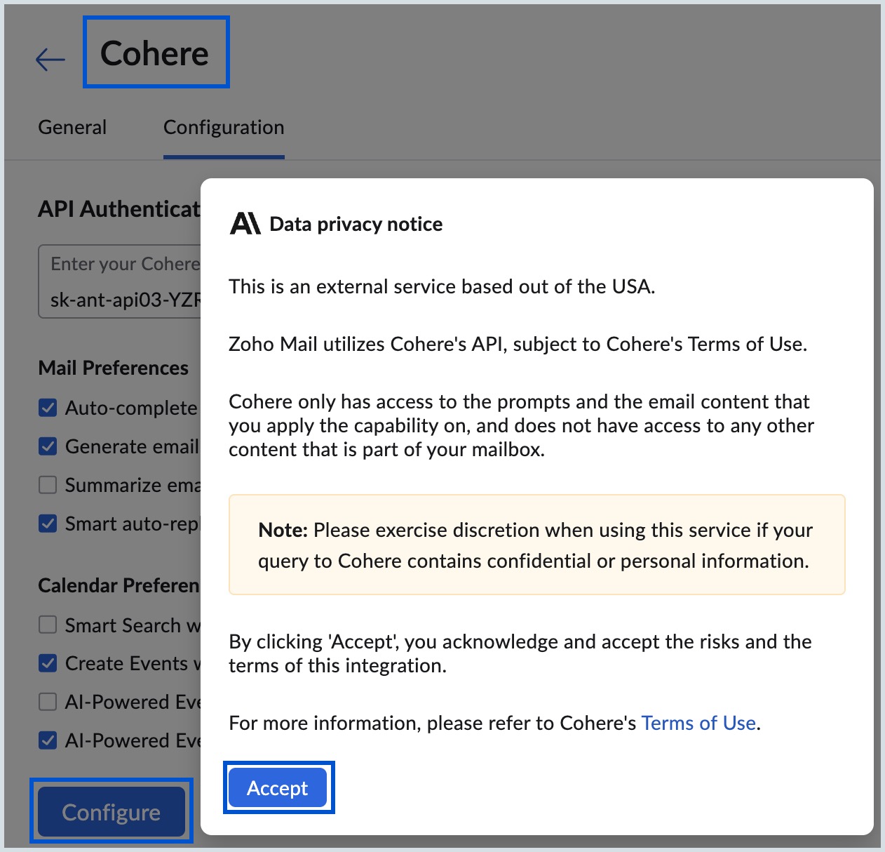 configure cohere configure cohere