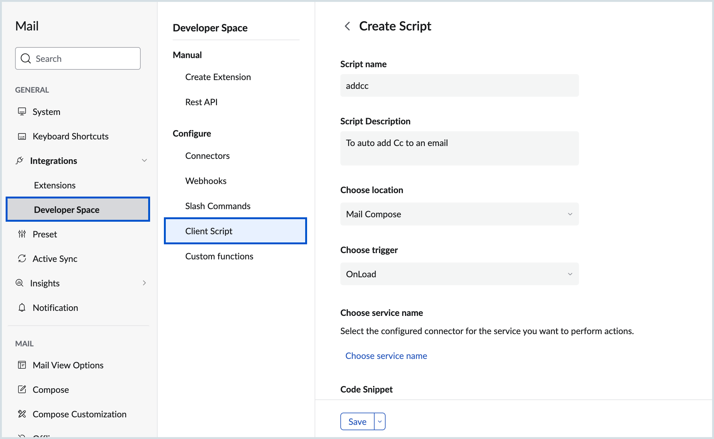 Create new script Create new script