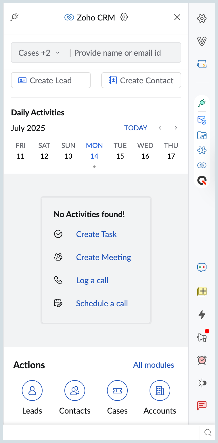 CRM eWidget