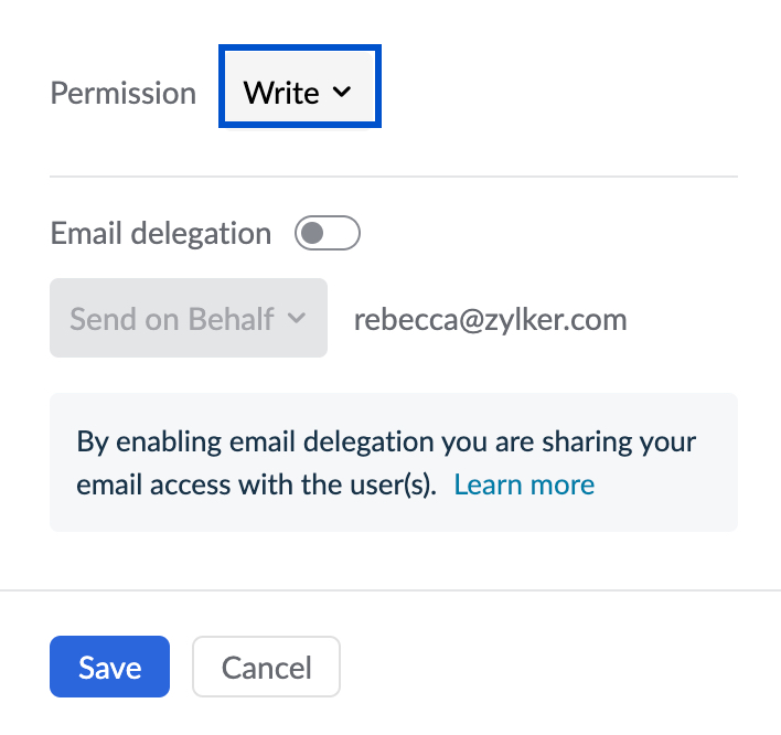 Write access Write access