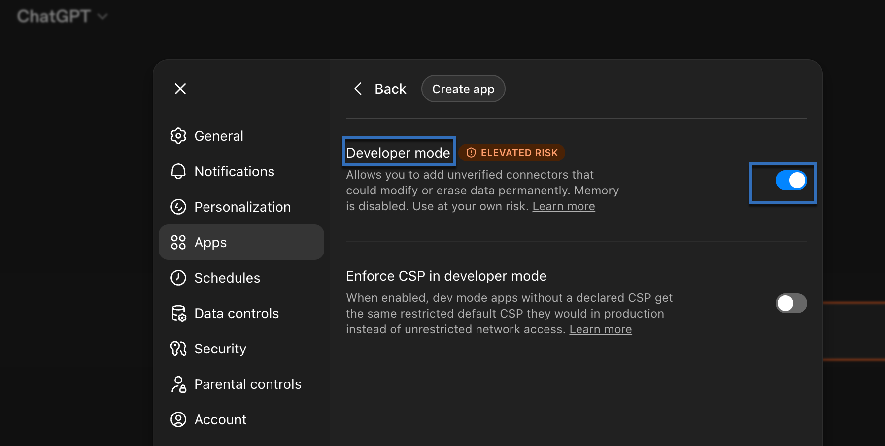 Enable Developer mode Enable Developer mode