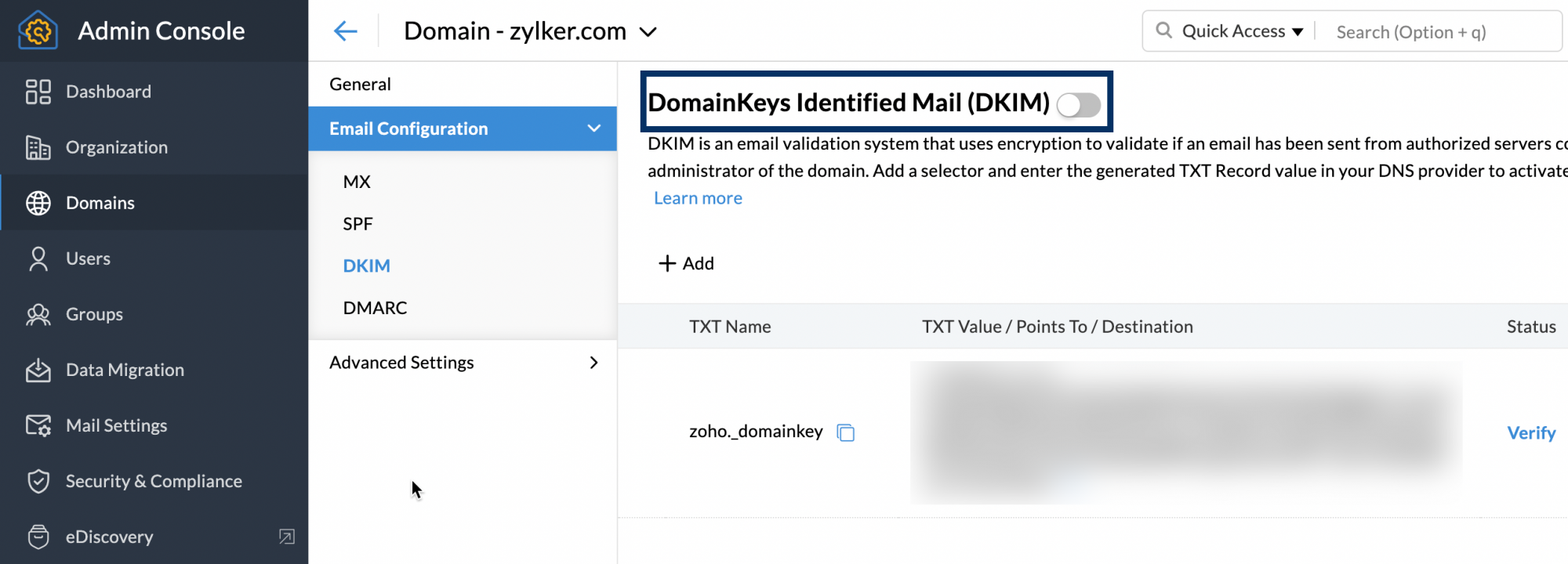 email grouping