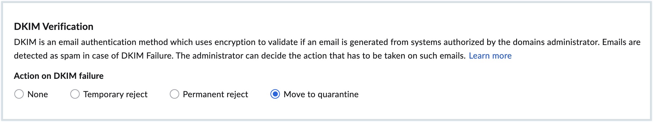 DKIM verification