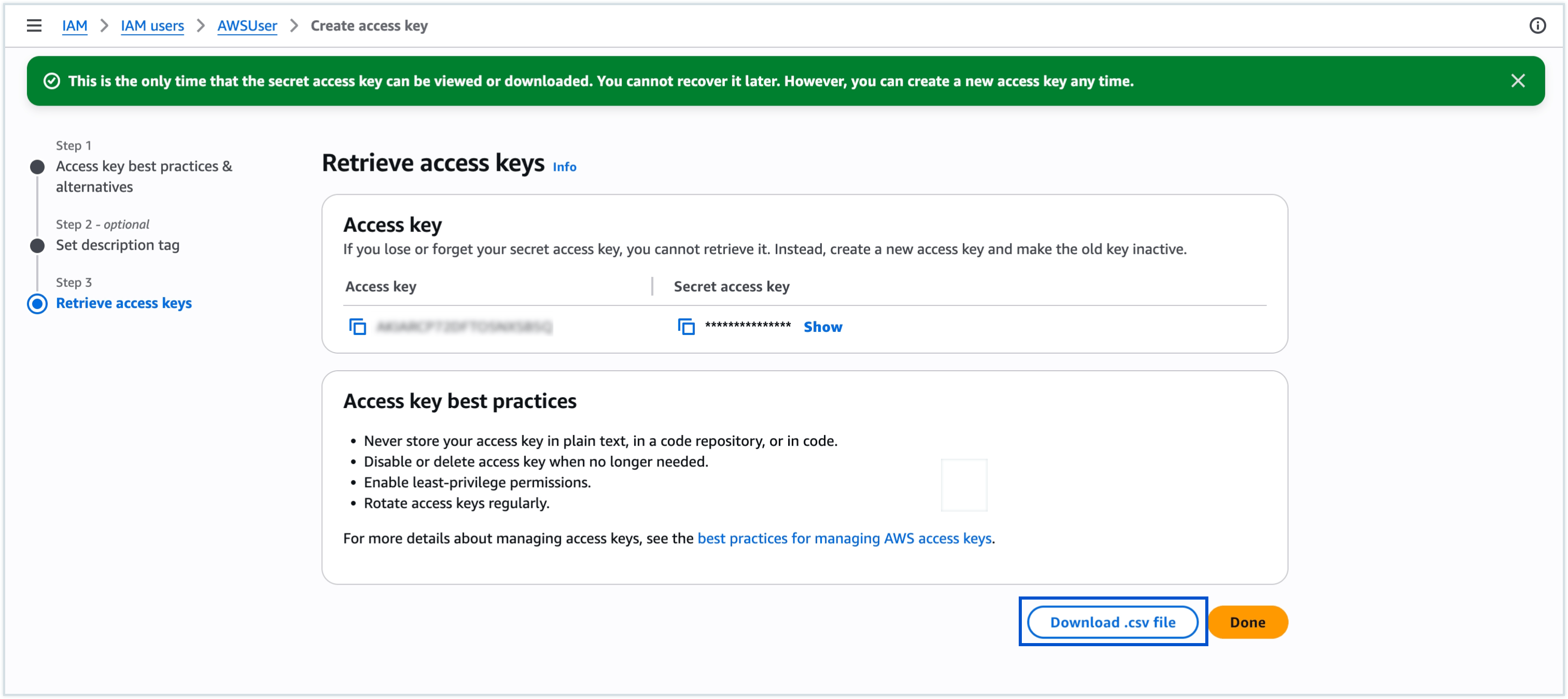Download csv