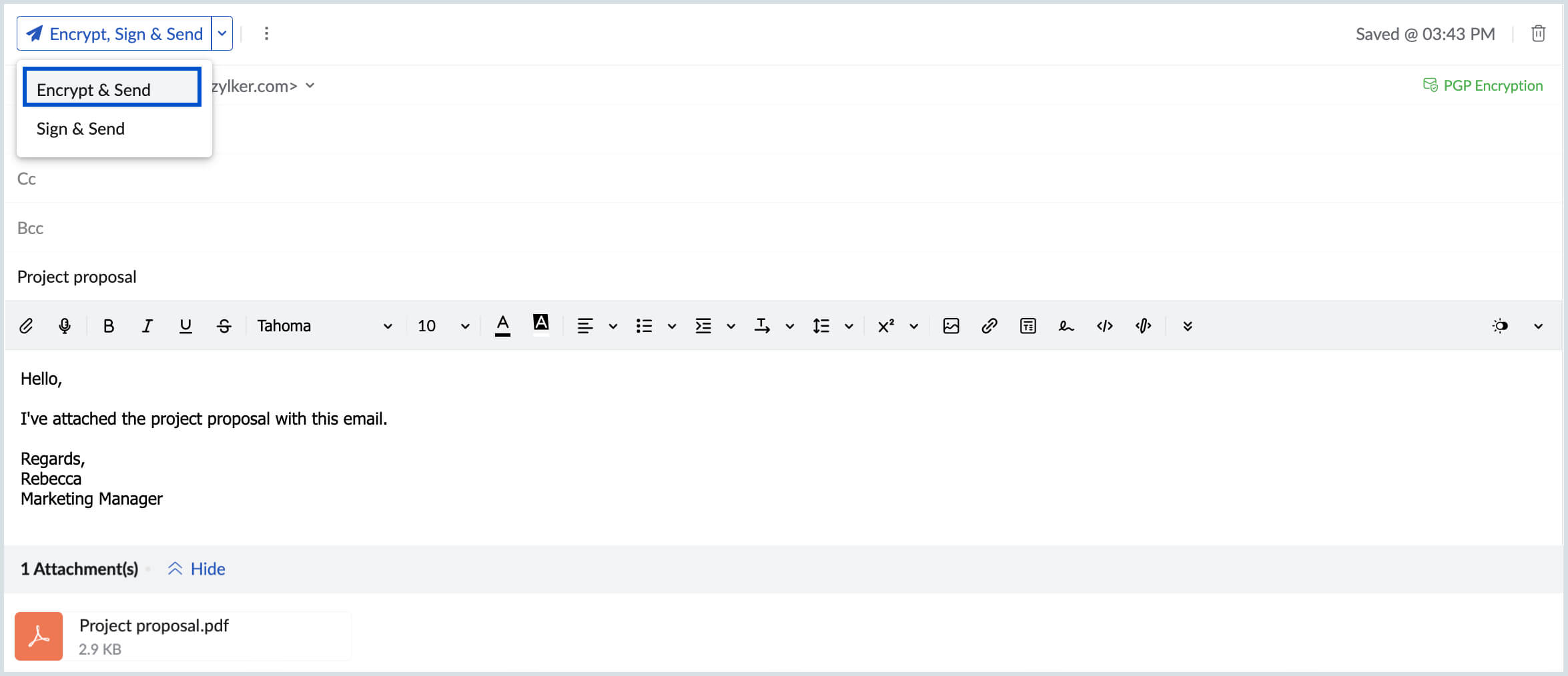 Only encrypt Only encrypt