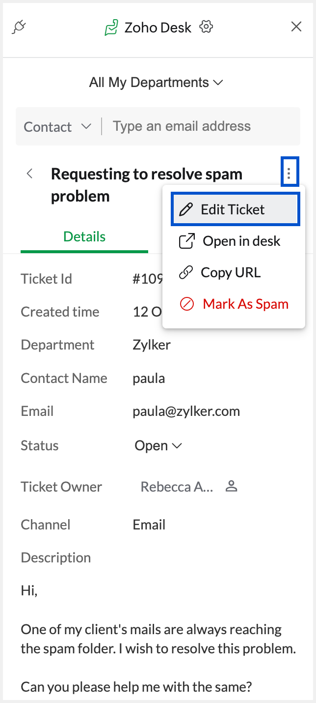 Edit ticket Edit ticket