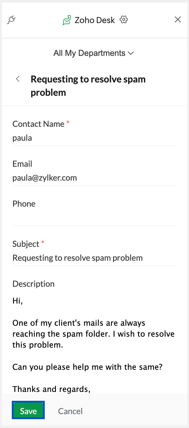 Edit ticket Edit ticket