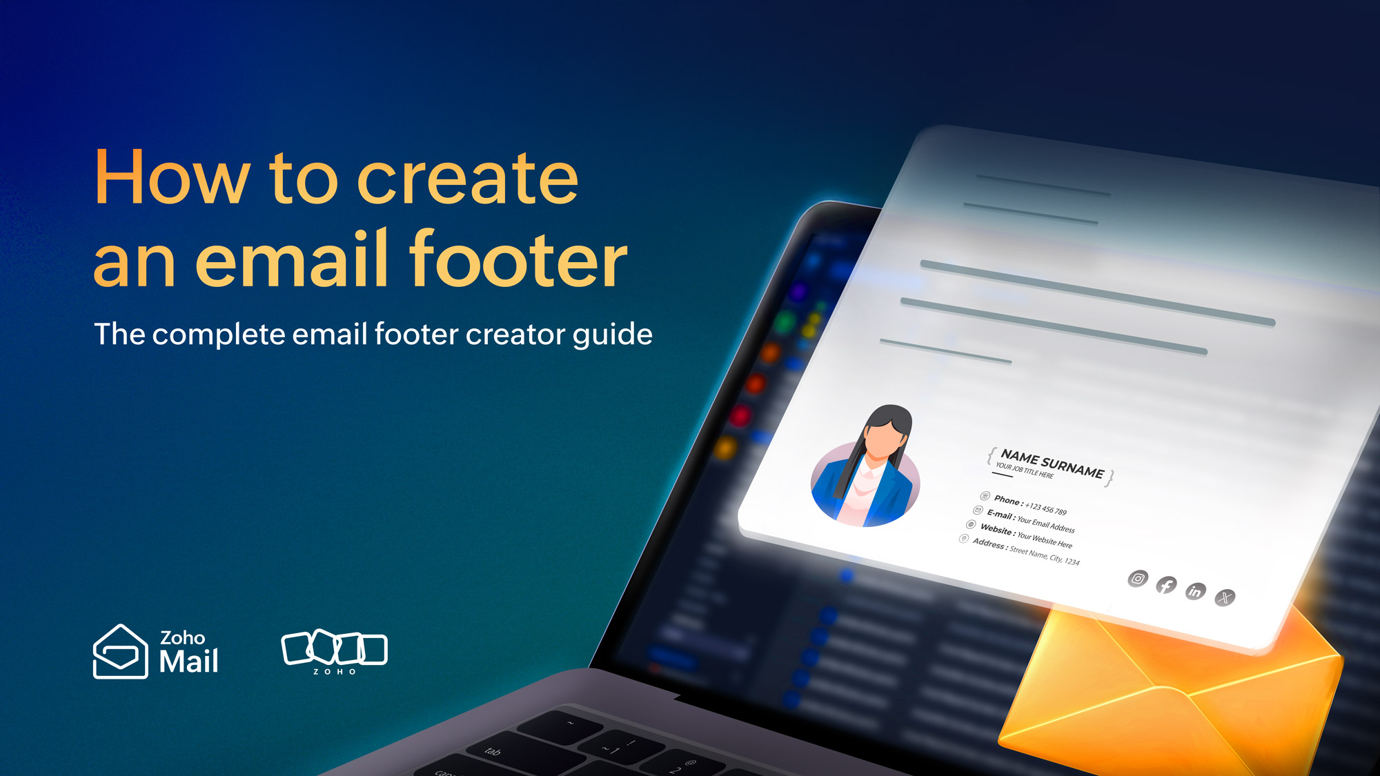 Create an email footer Create an email footer