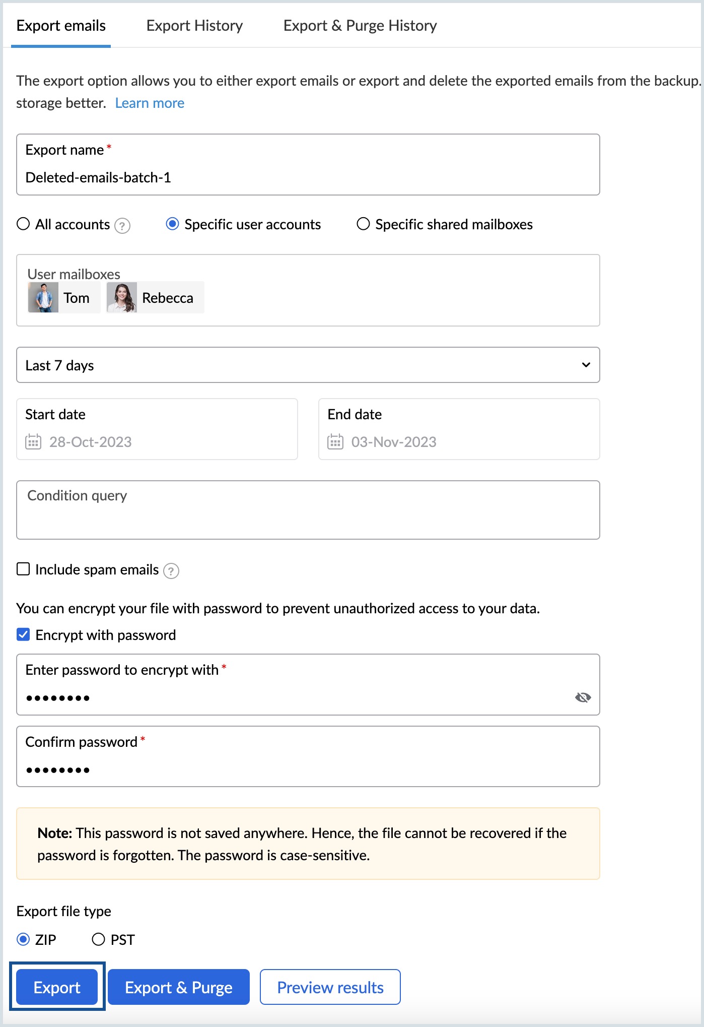 Export emails from backup export emails from backup
