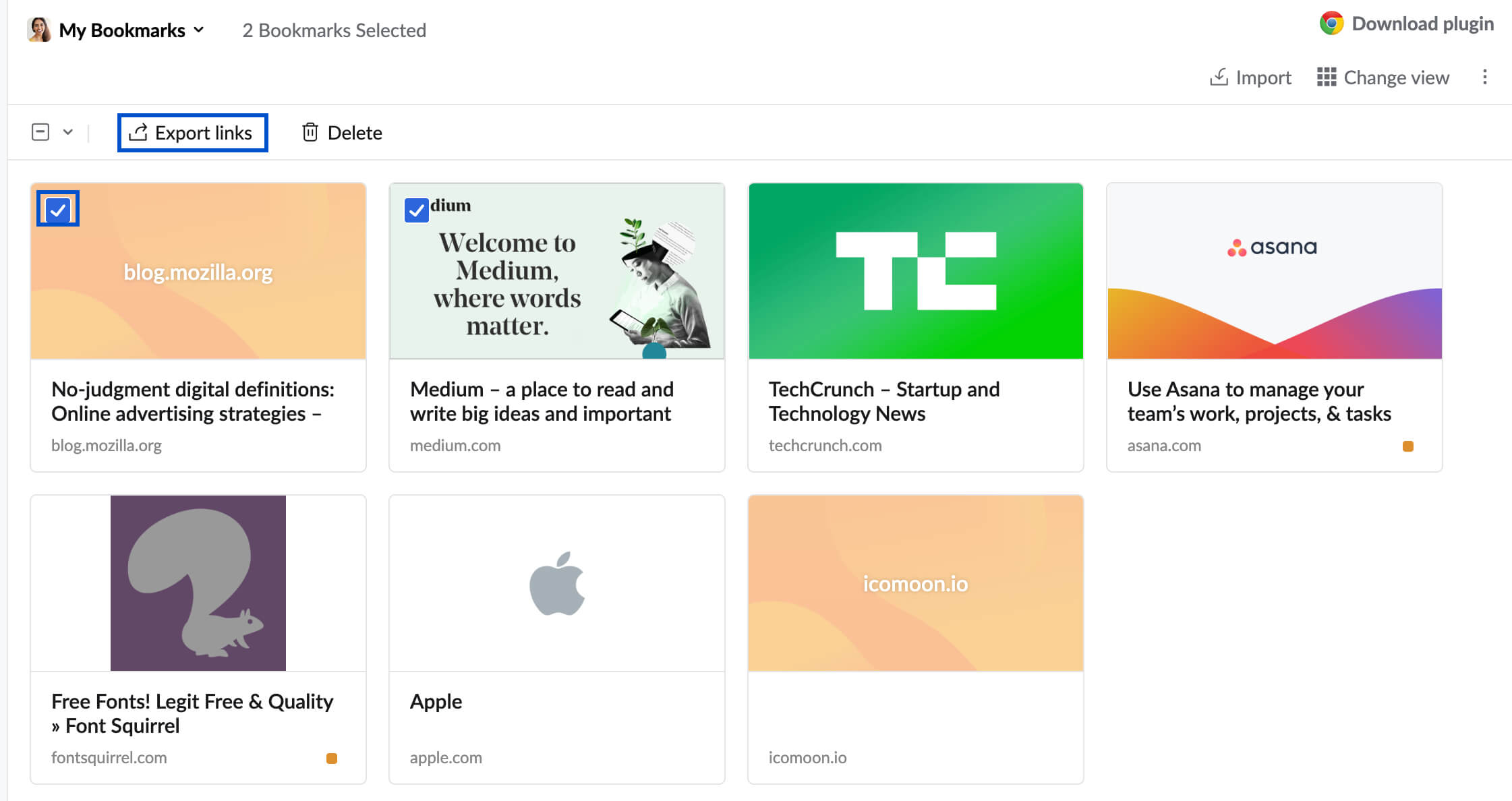export links export links