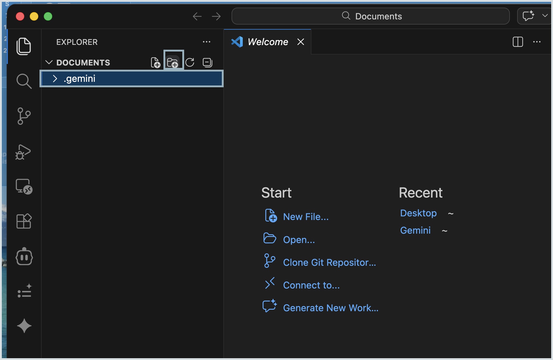 create new folder create new folder