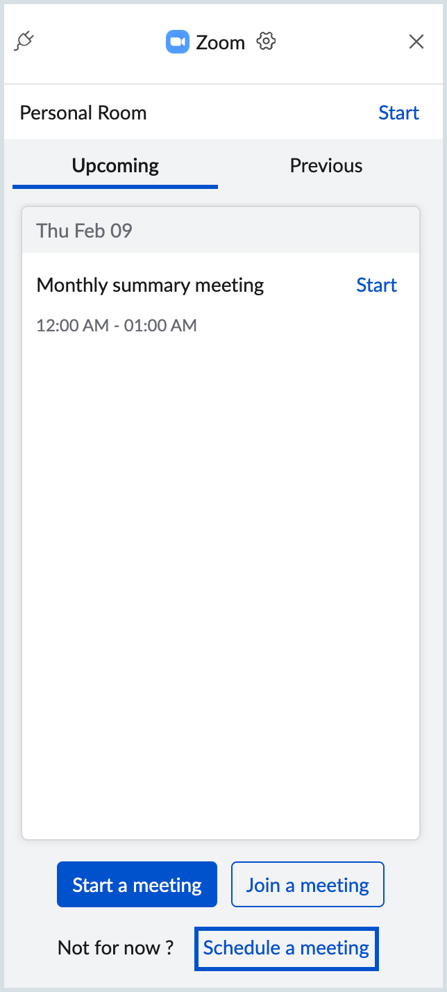 Schedule Meeting