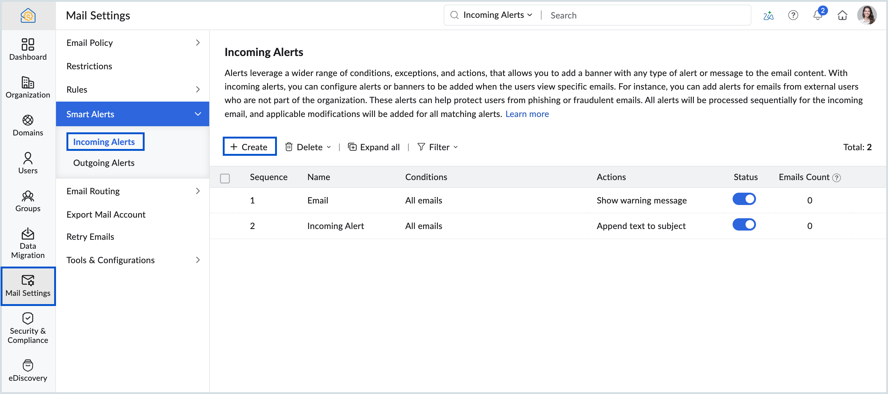 create-alert
