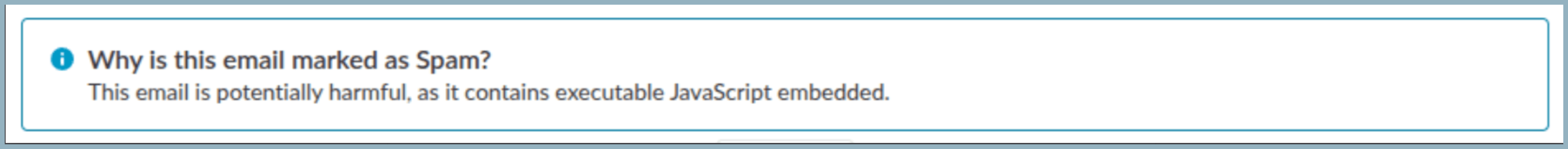 Email contains javascript Email contains javascript