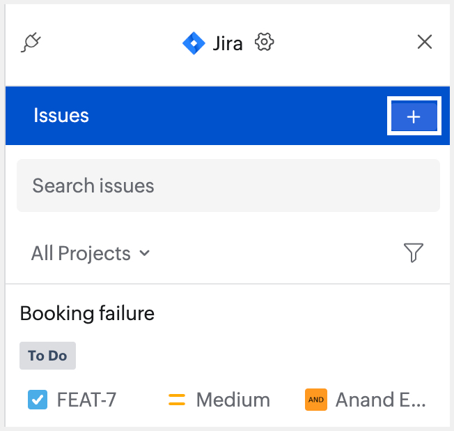 Create issue Create issue