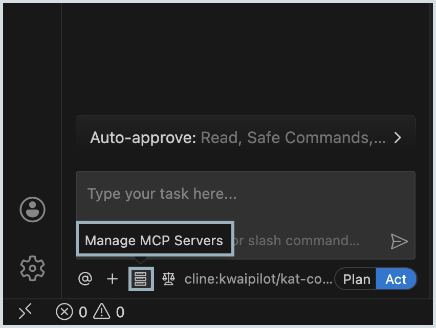Manage MCP server Manage MCP server