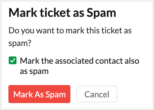 Associated contact as spam Associated contact as spam