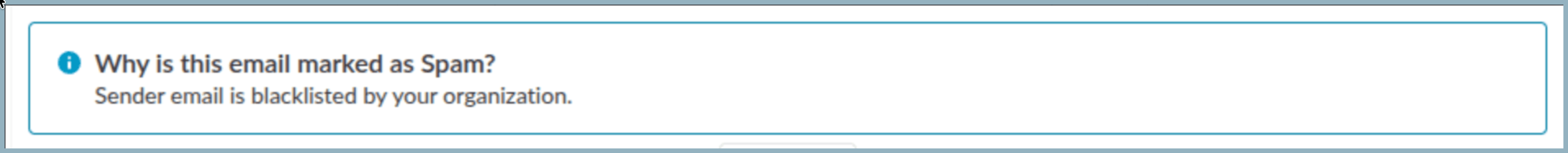 Organization email blacklist Organization email blacklist