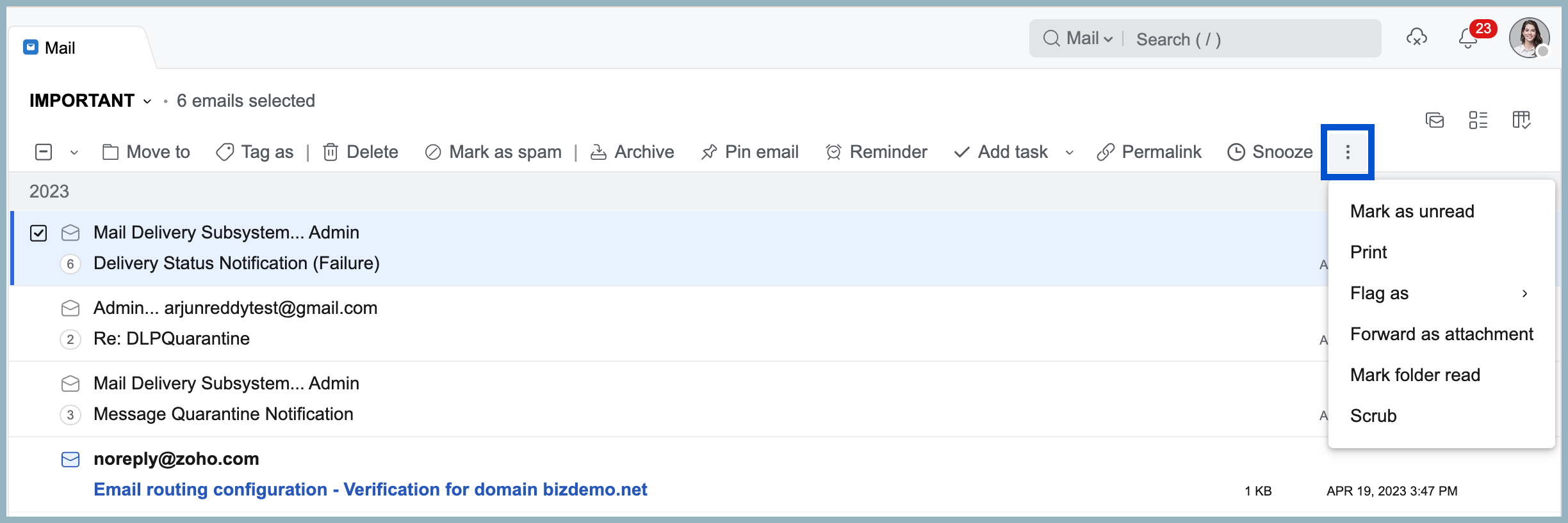 Other email options Other email options