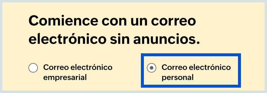 Correo electrónico personal
