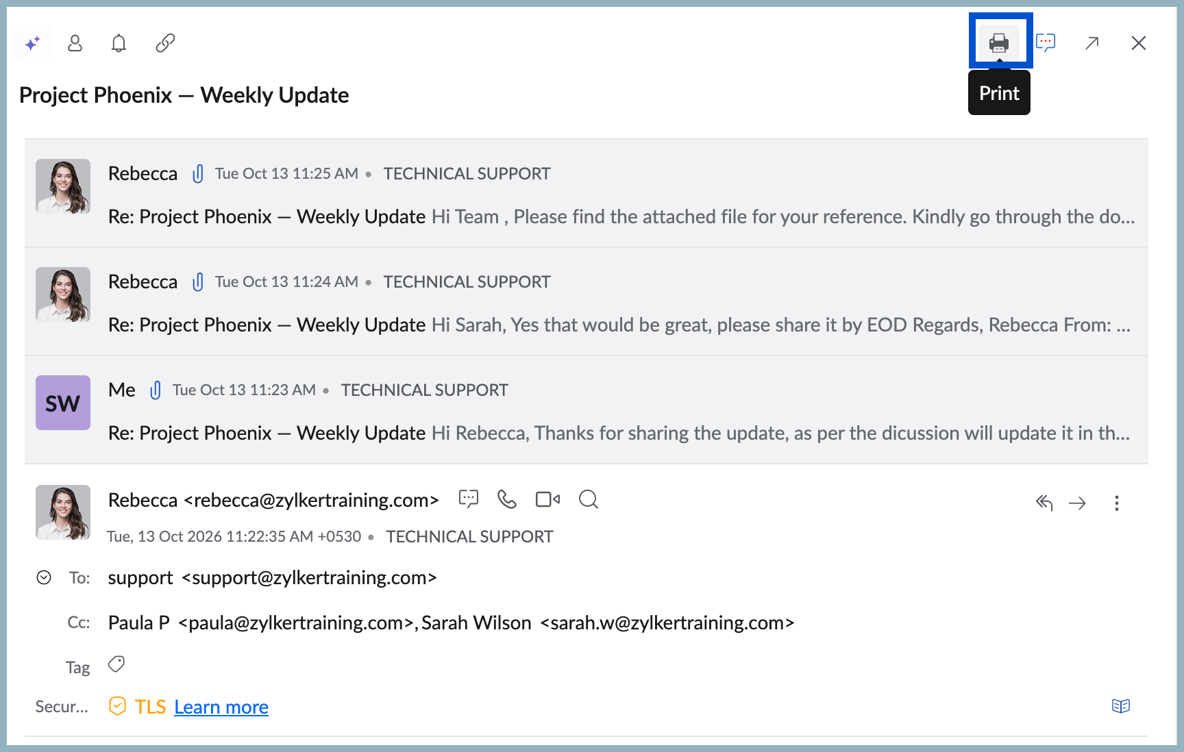 Print email conversations Print email conversations