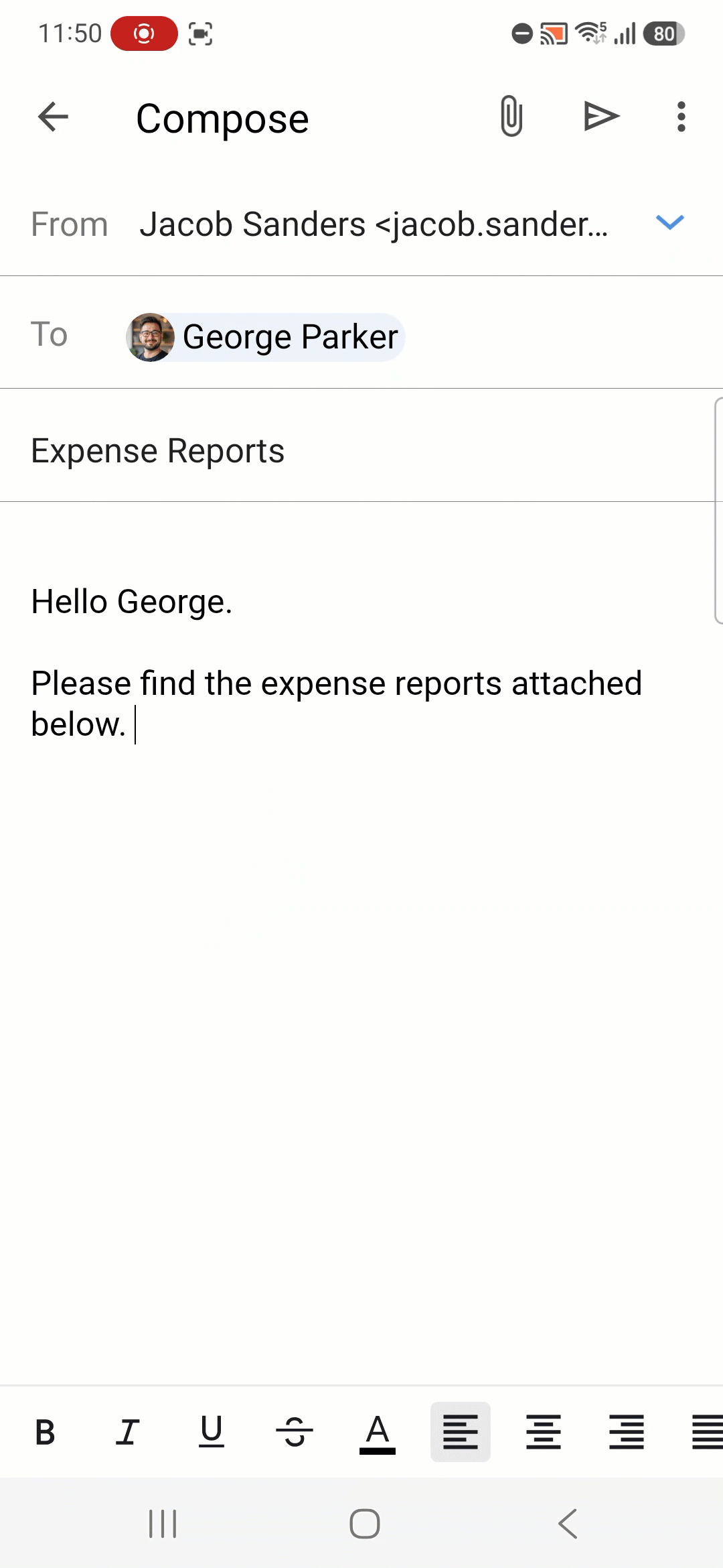 Set email priority