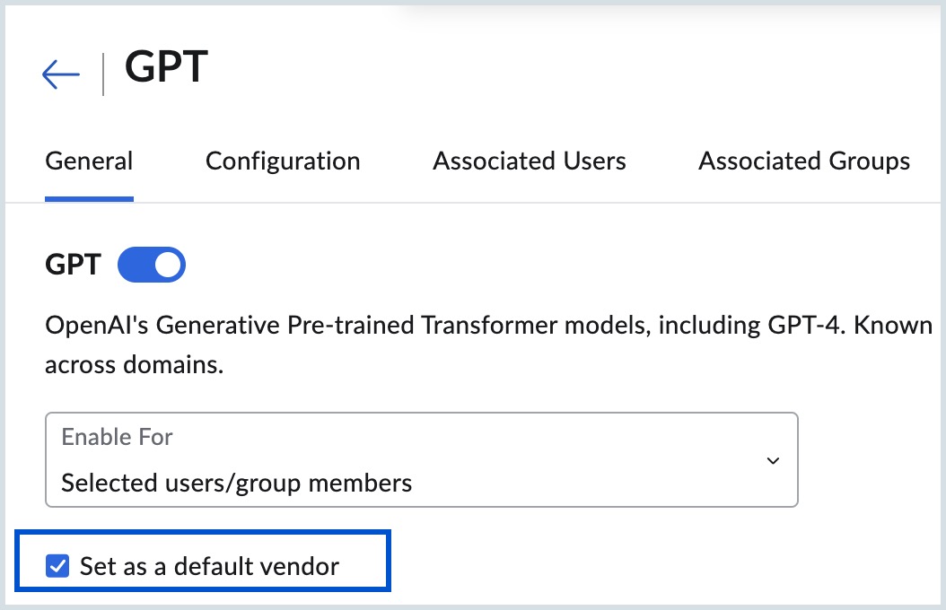 set GPT as default set GPT as default