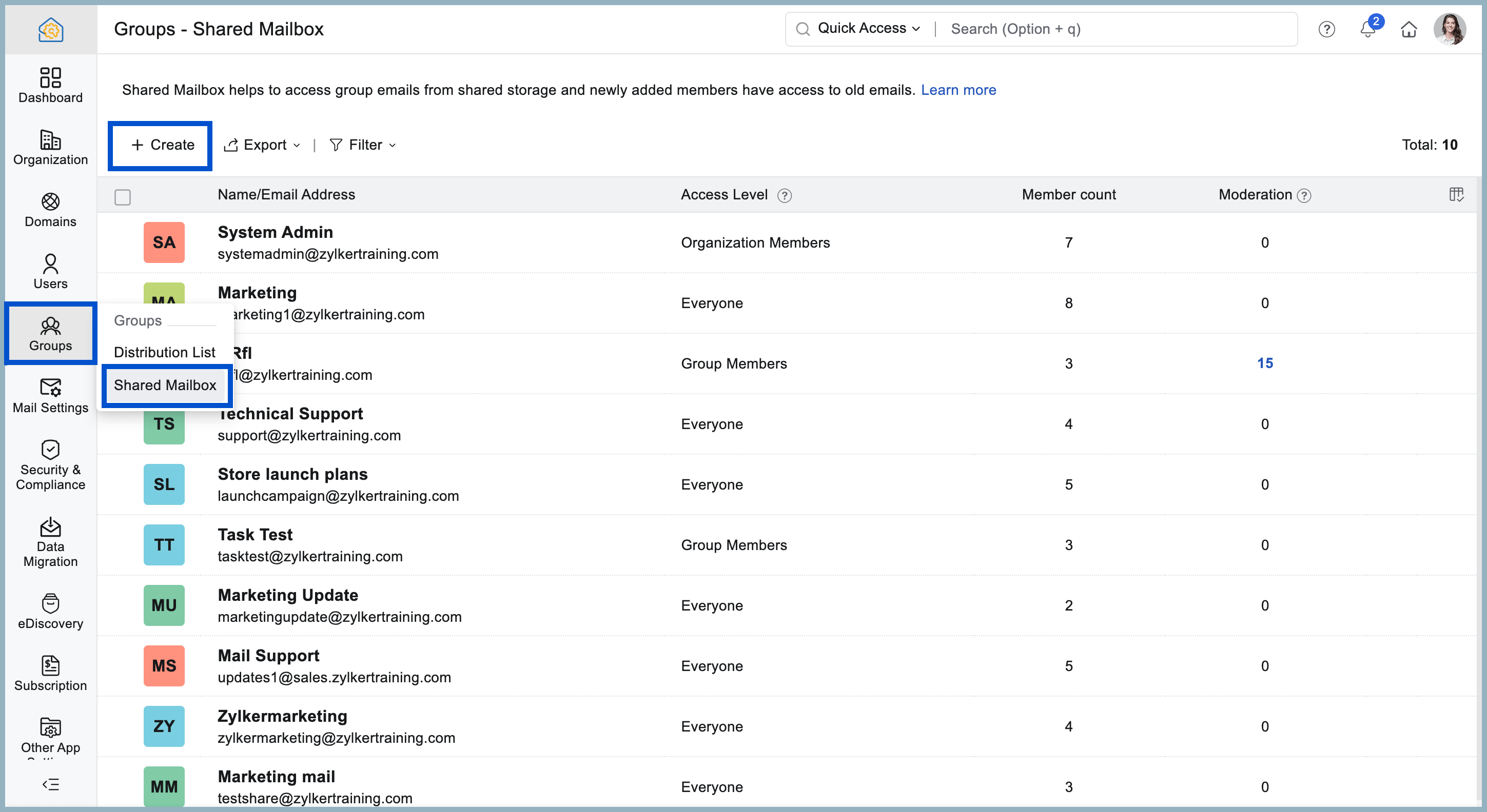 Shared Mailbox Shared Mailbox