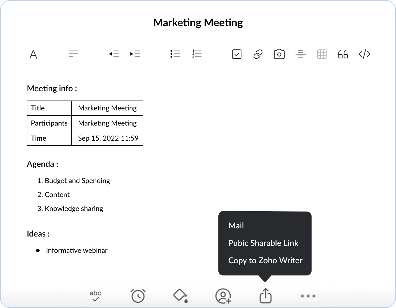 Zoho Meeting