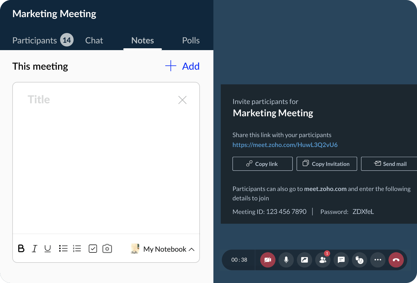 Zoho Meeting