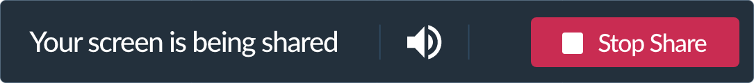 Share screen with audio