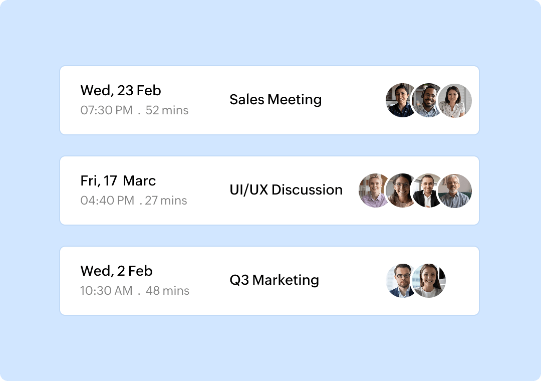 Cloud events recording