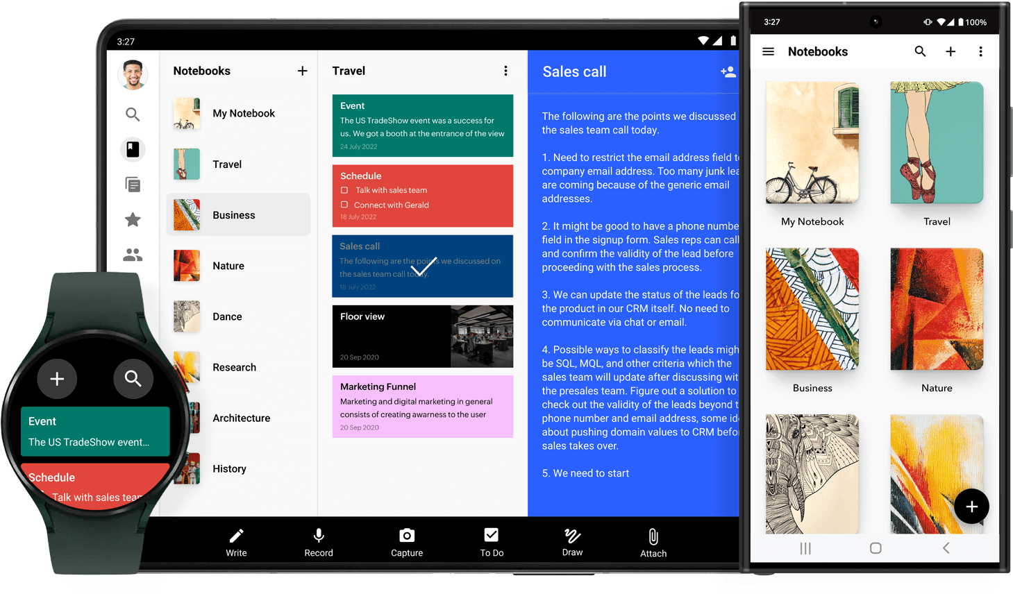 Our app adapts to your screen