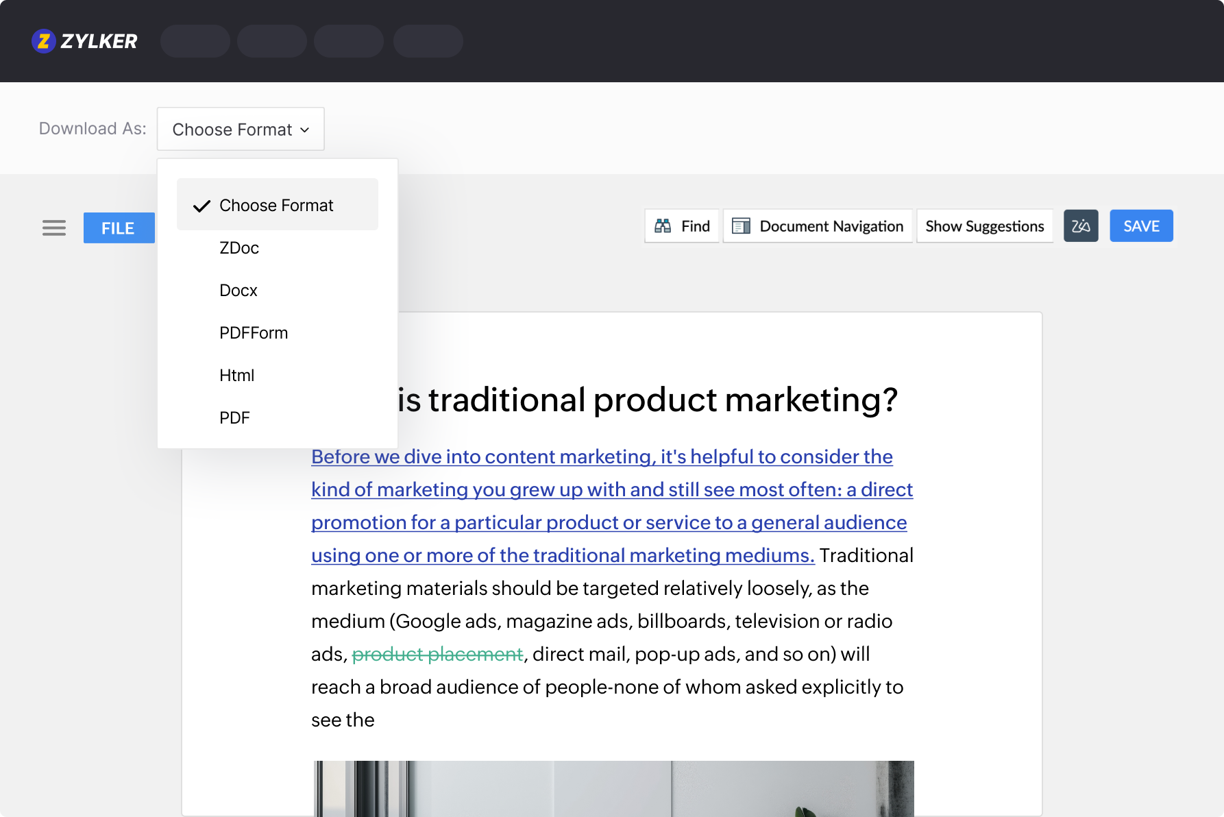 Import and export in any format