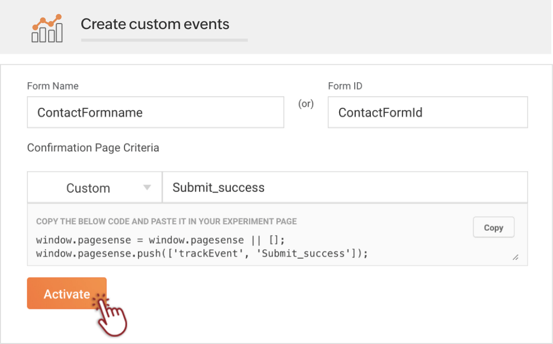 Create custom events