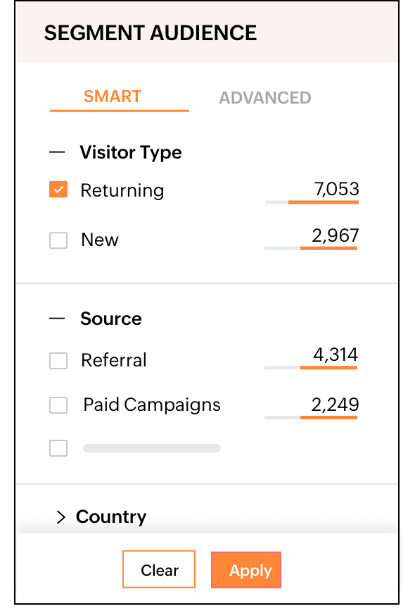Leverage smart audience segmentation