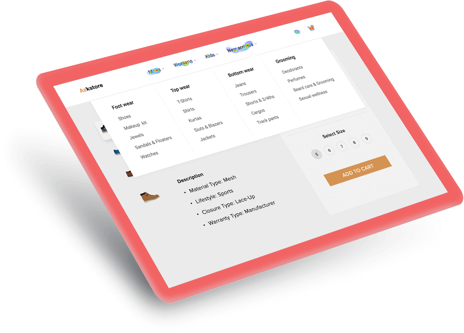Heatmaps for live pages and
dynamic elements
