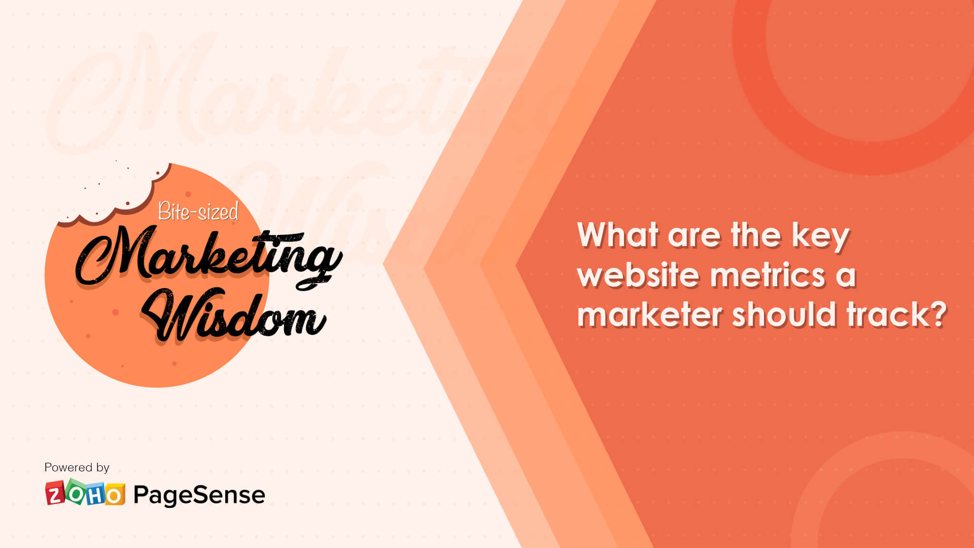 What are the key website metrics a marketer should track in a test?