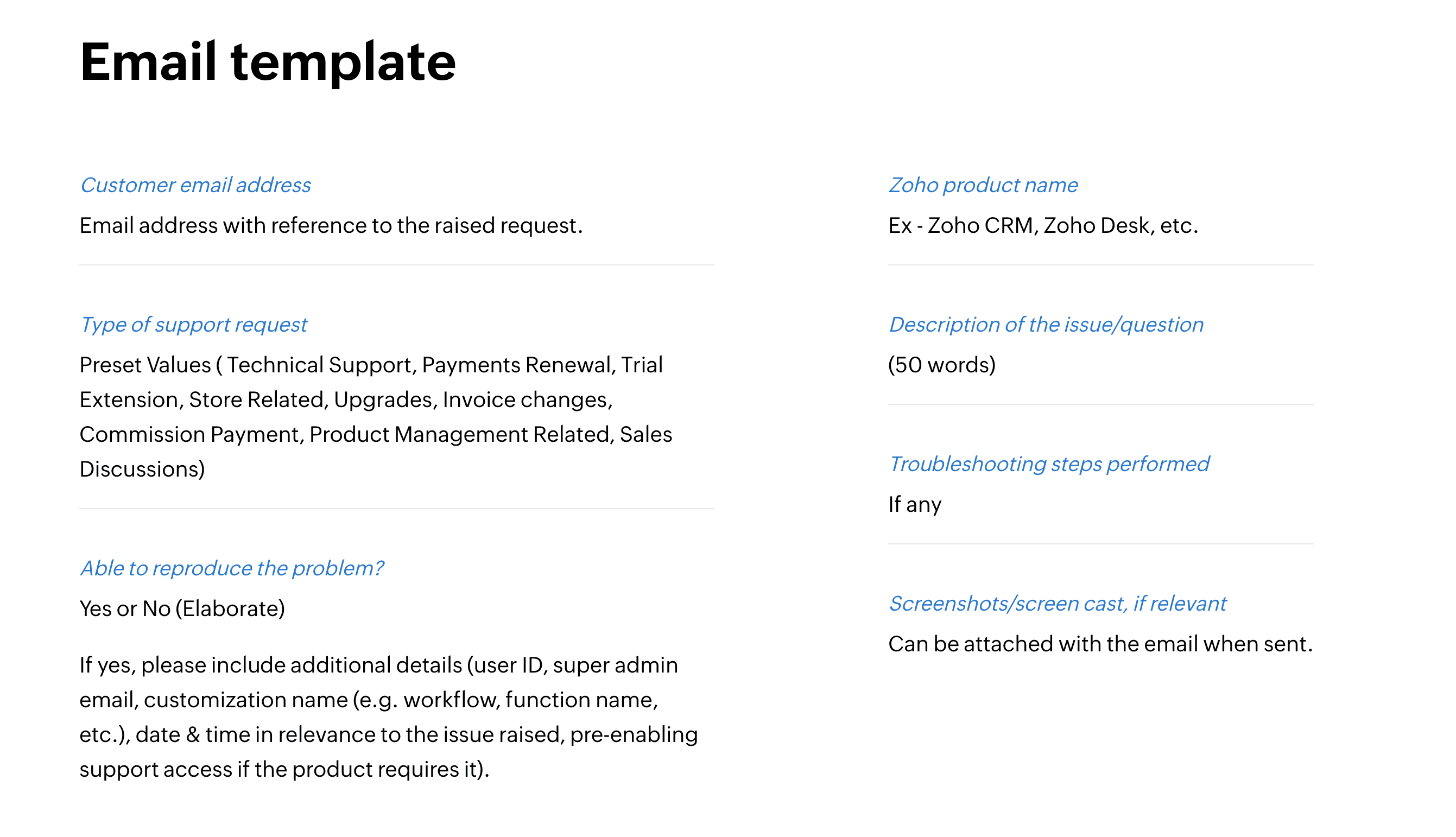 Email Template Screenshot