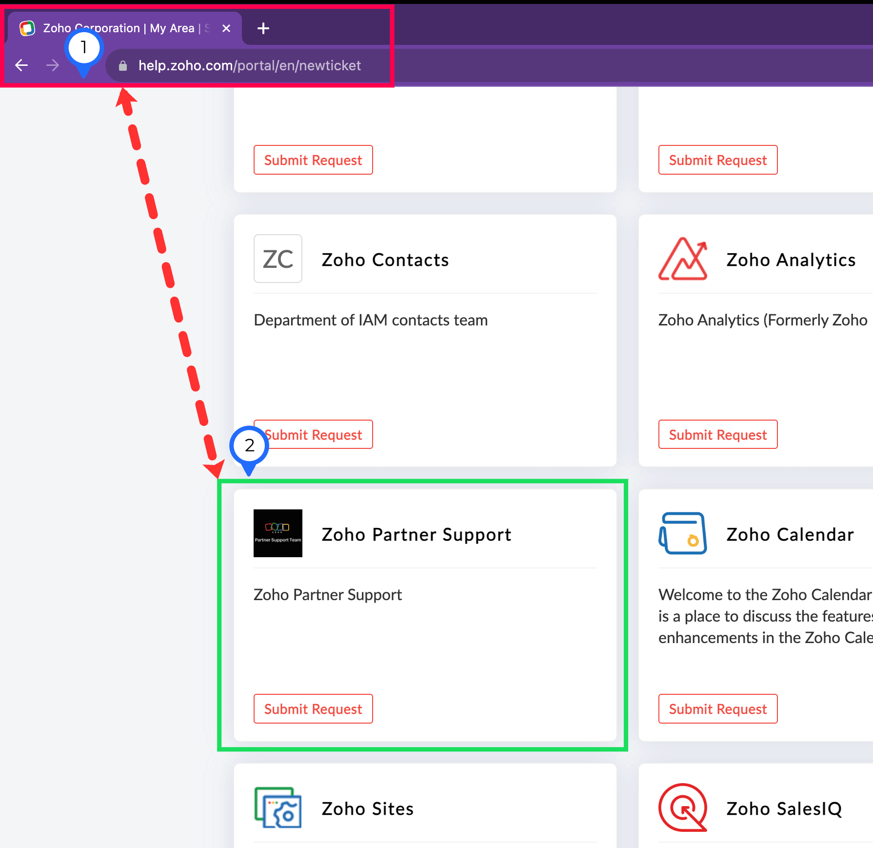 US DC partner portal help