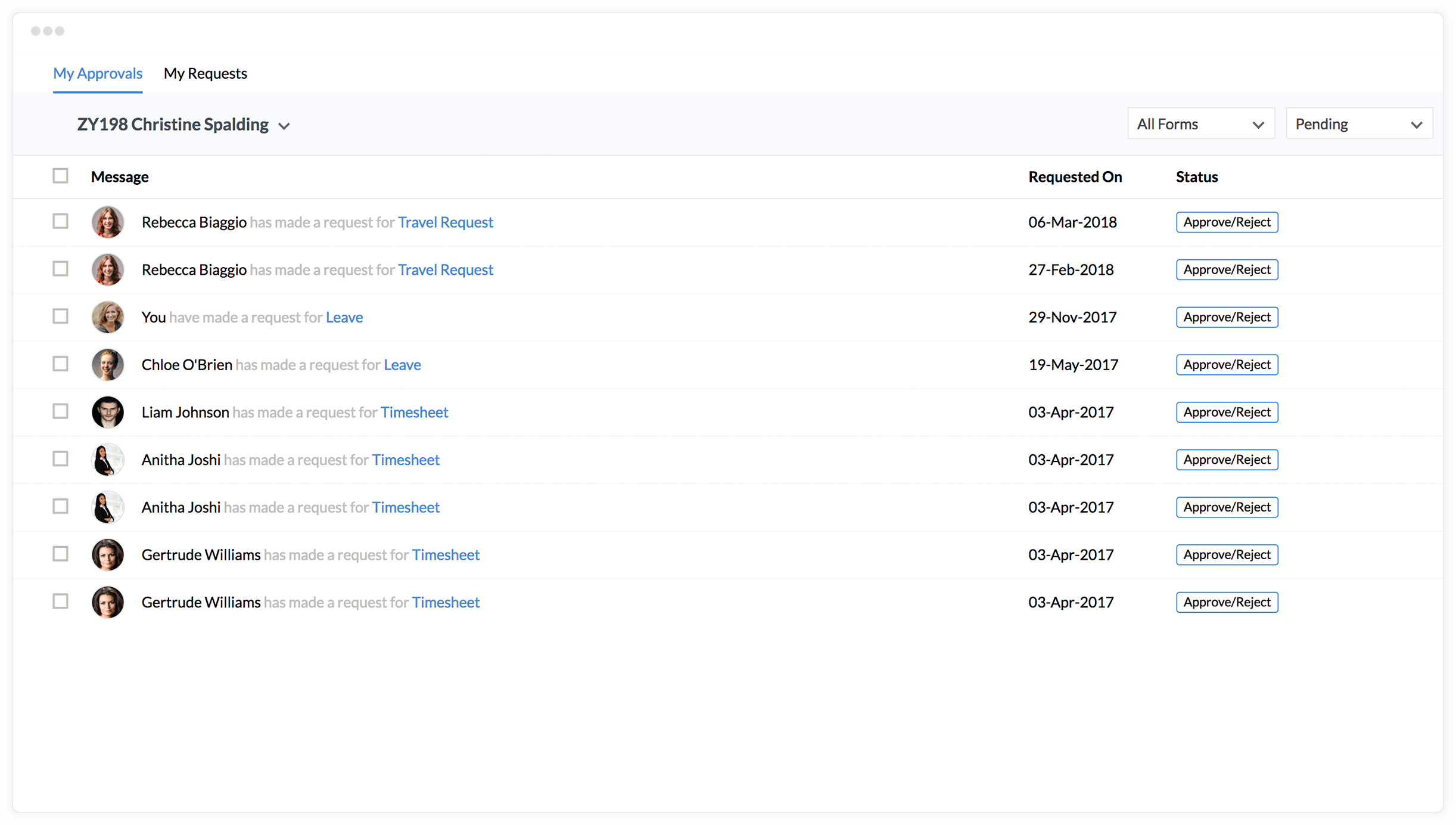 zoho people services