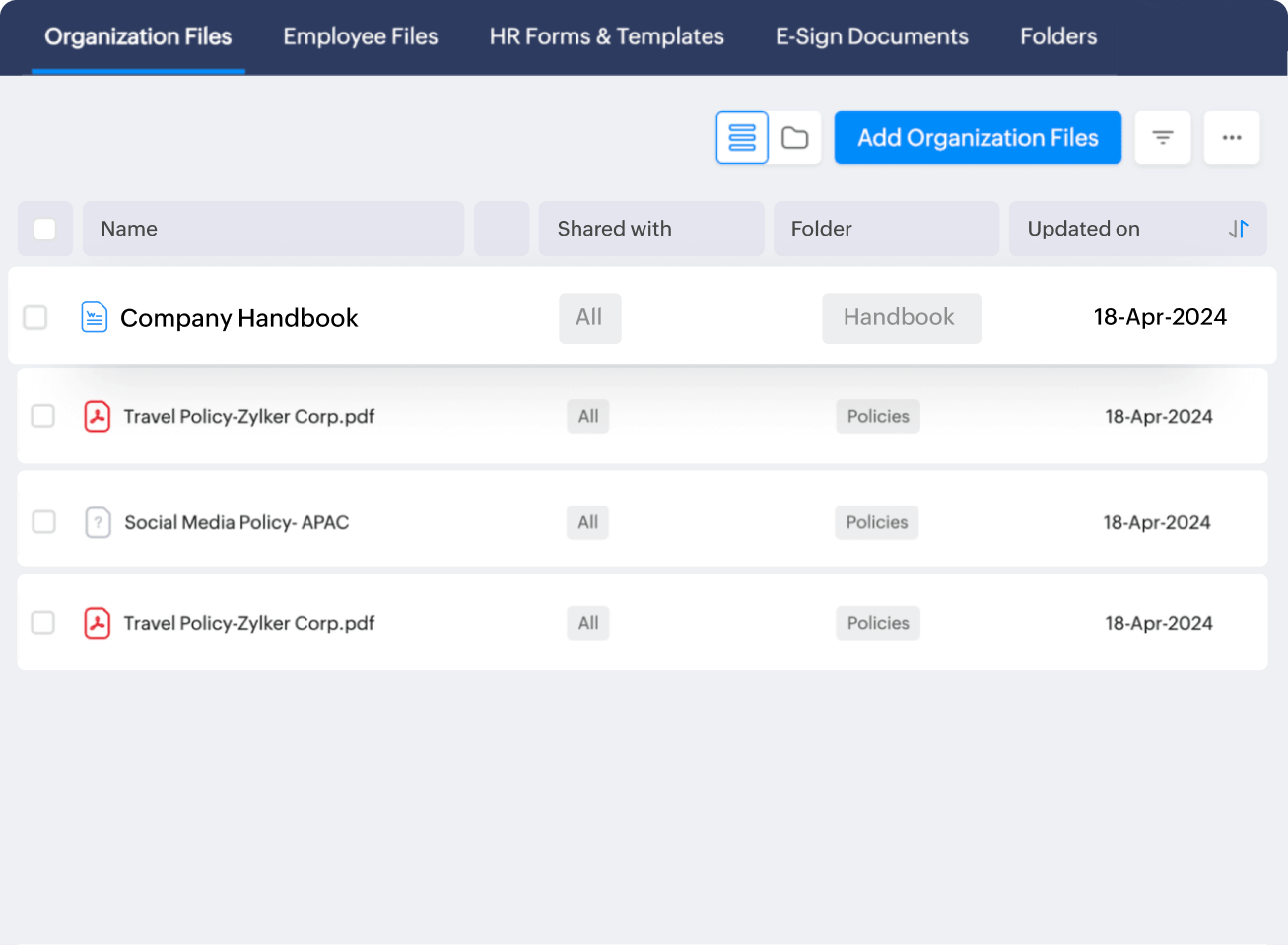 Centralized document management