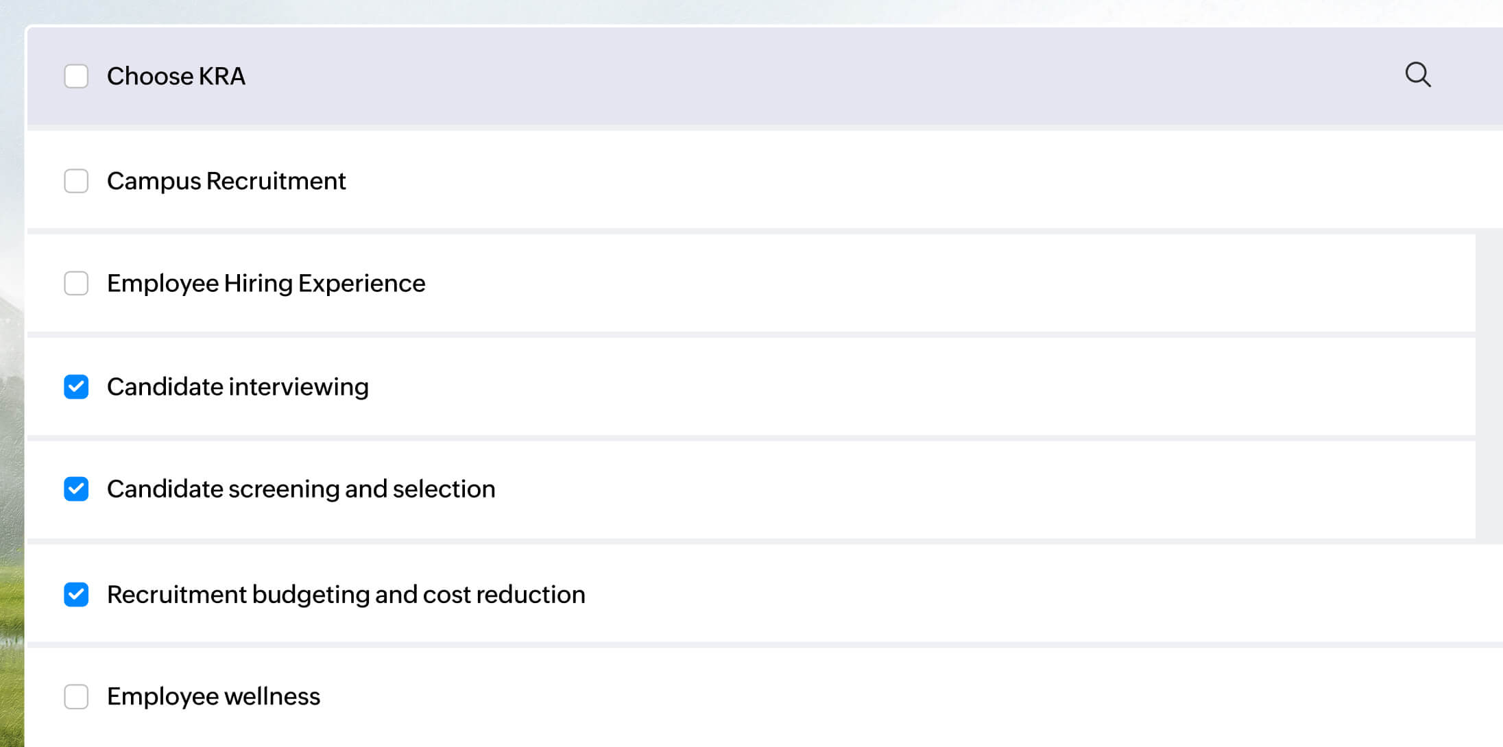 Set clear benchmarks