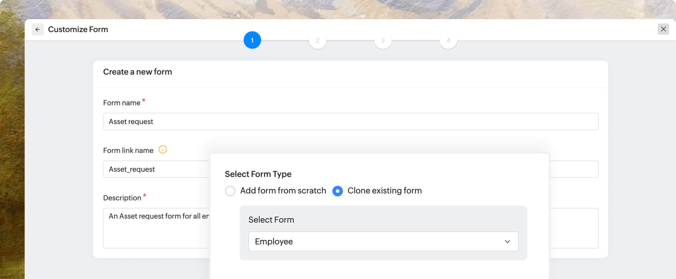 Form cloning