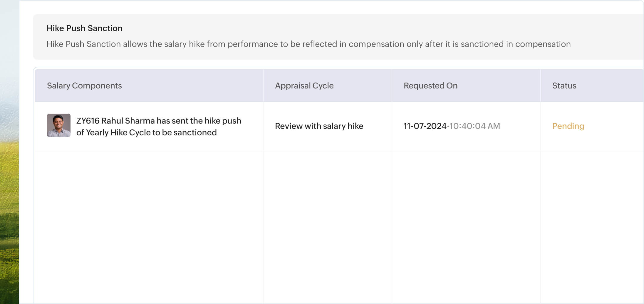 Visualize compensation metrics