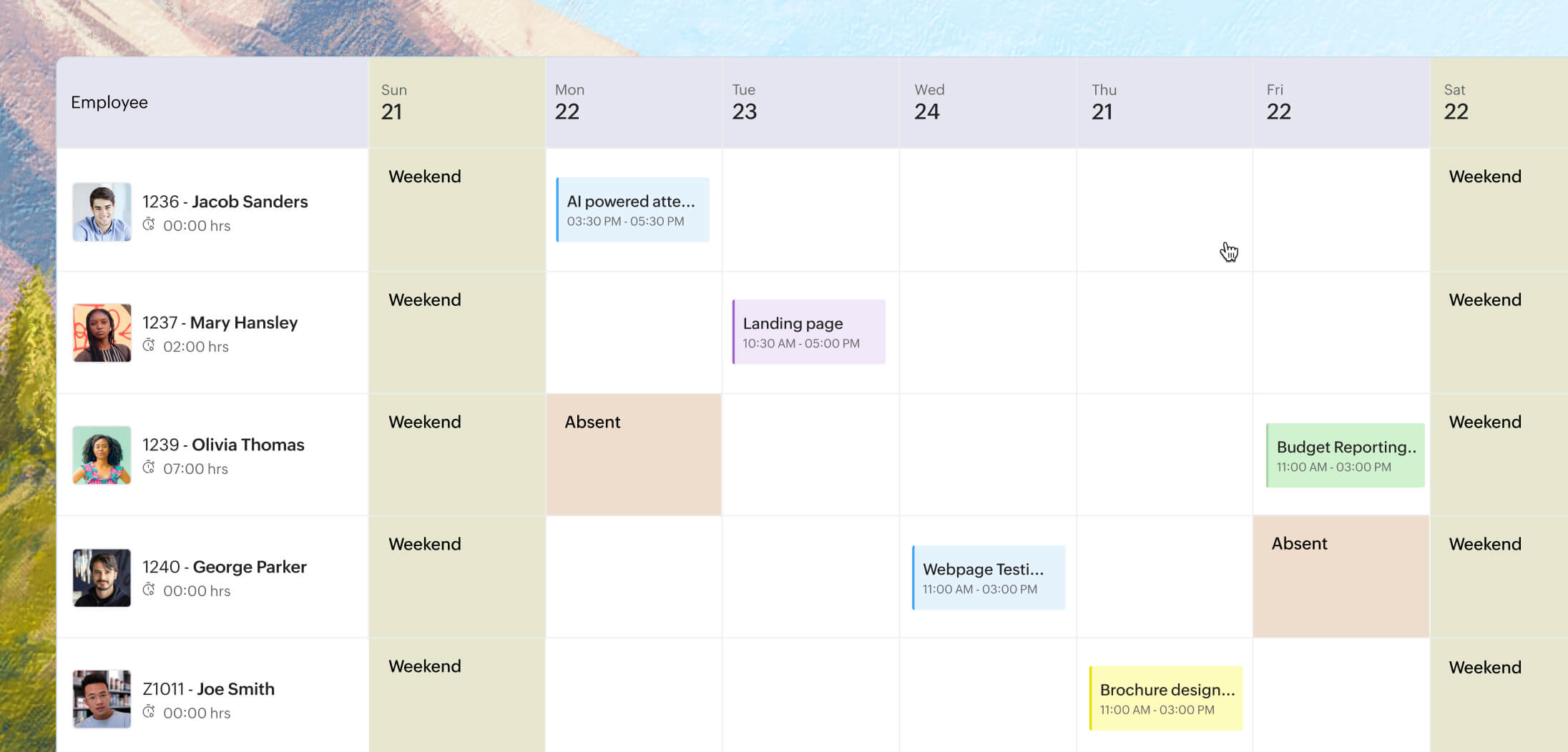 Log time and schedule jobs faster