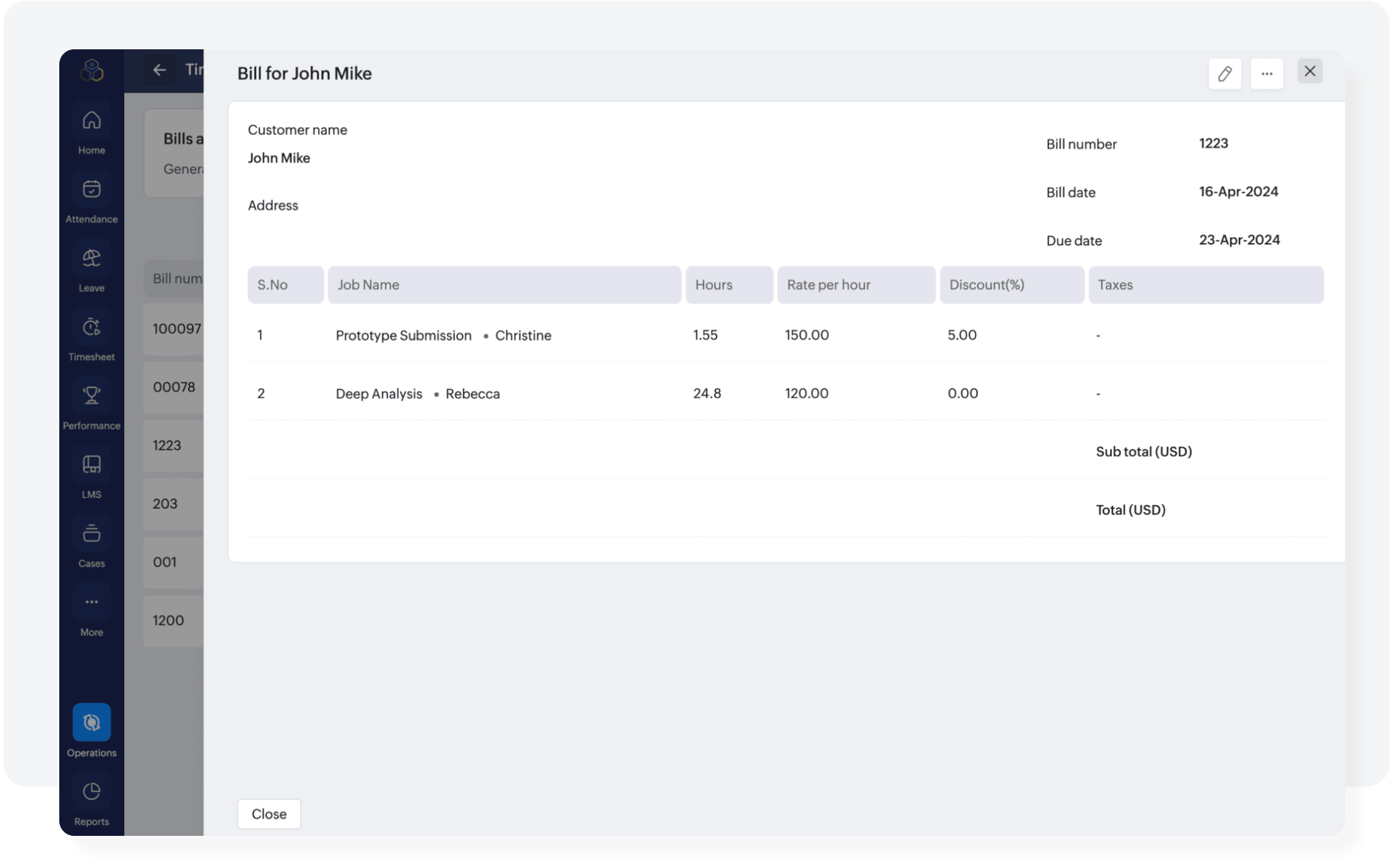 ZPeople Generate Reports
