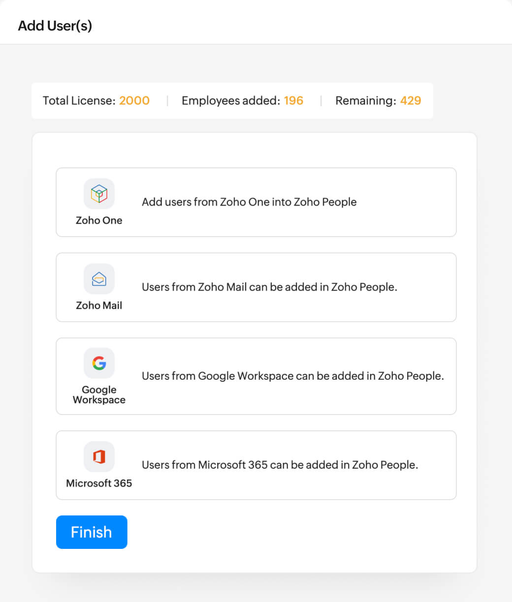 Add employees quickly