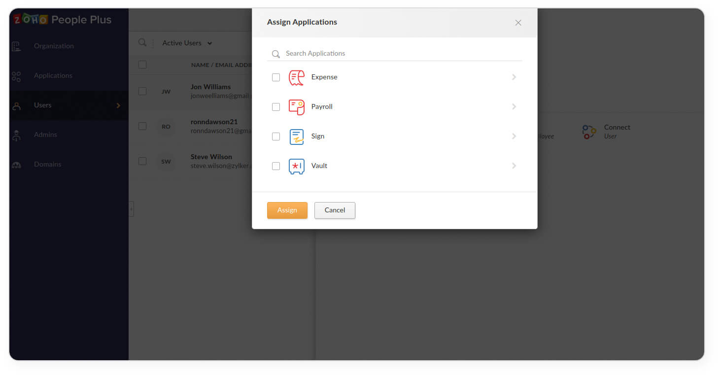 Where can I assign users to a specific application Where can I assign users to a specific application